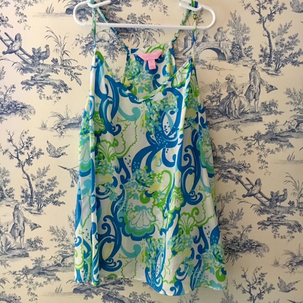 Lilly Pulitzer Pattern Silk Top